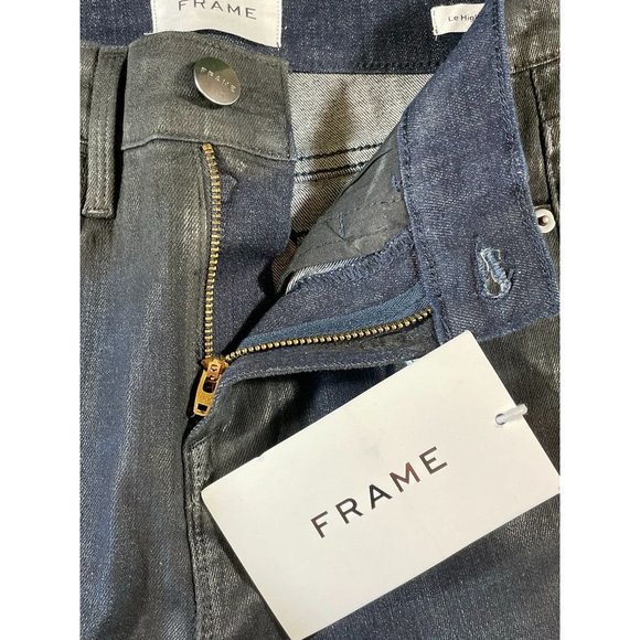 FRAME LE HIGH Skinny Crop High-Rise Black Jegging Jeans Womens‎ Sz 24 - Picture 6 of 11